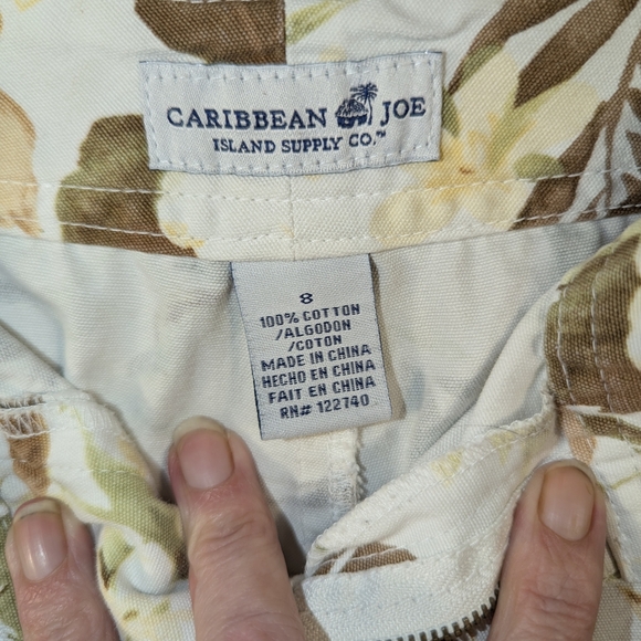 Caribbean Joe Cream and Brown Bermudas Tropical Style - Picture 7 of 8